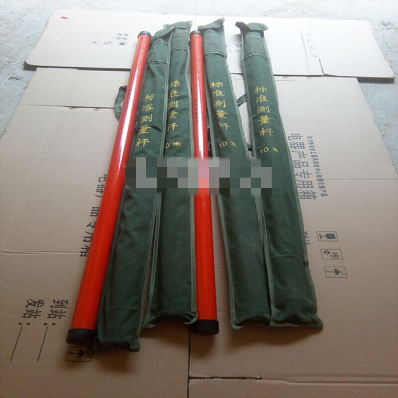 塔尺10米测量杆i塔尺伸缩尺v伸缩杆测高杆8米10米12米15米测量标