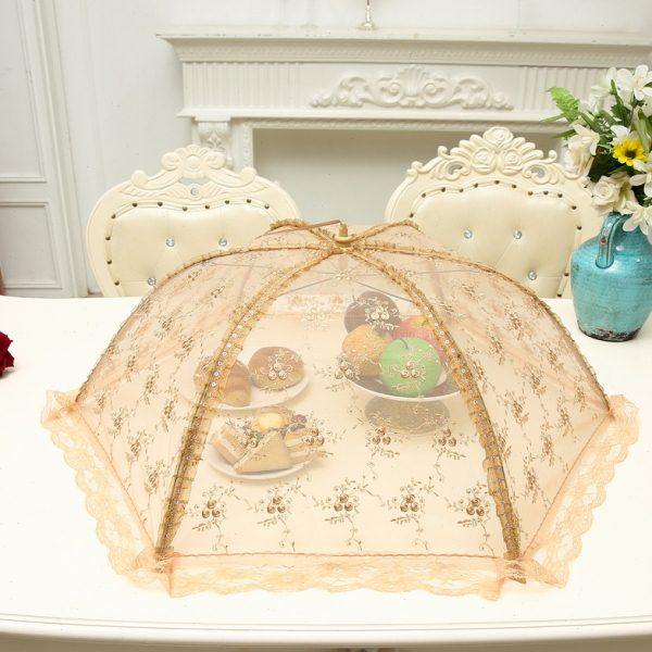 现轻奢家用折叠式防苍蝇纱网大型菜罩饭菜罩餐桌罩食物罩菜罩子,收纳整理,餐桌罩,淘宝优惠券,粉丝福利购,淘宝优惠卷