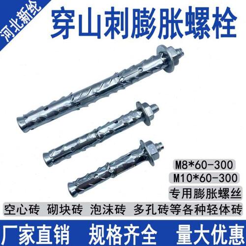 加气块砌块砖泡沫轻体砖专用膨胀螺丝鱼鳞拉爆胀栓穿山刺膨胀螺丝