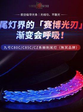 无冥9号电动车棘刺尾灯C80C/C850C/C95C/CZ系后尾灯直上无损可调