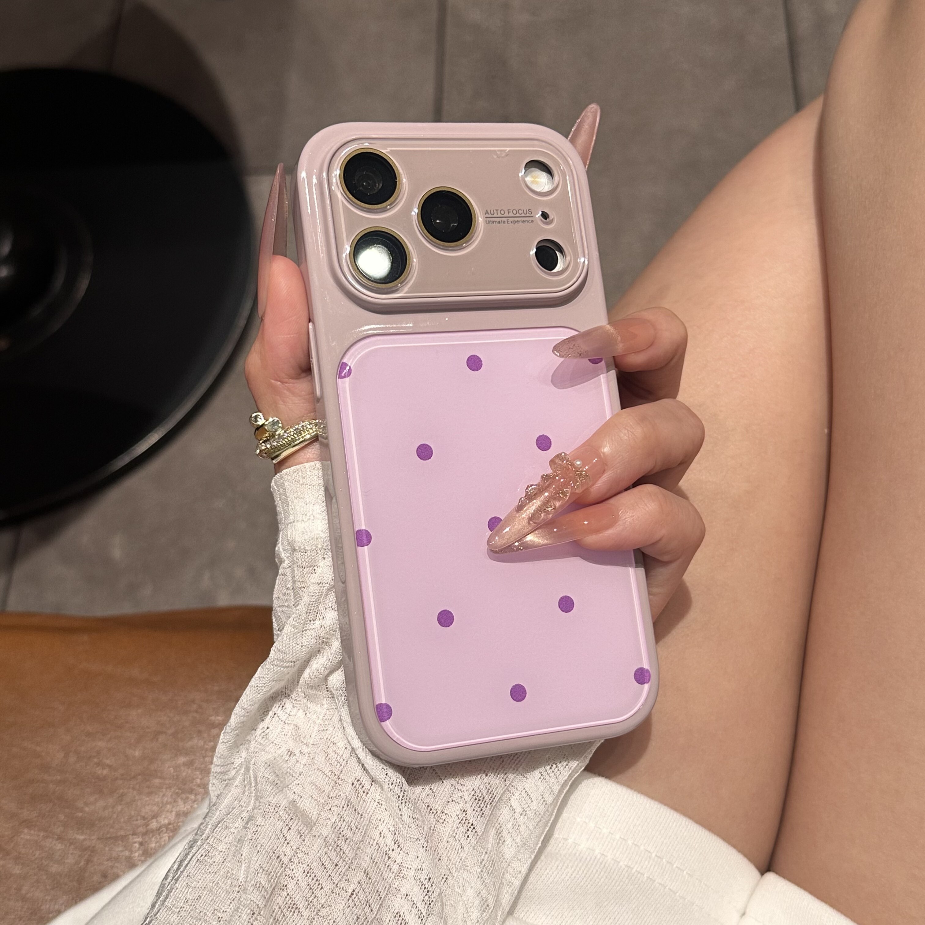 撞色波点适用苹果手机壳新款iPhone17Promax带镜头膜16ProMax秒变17全包防摔15Promax简约网红女款14pm保护套