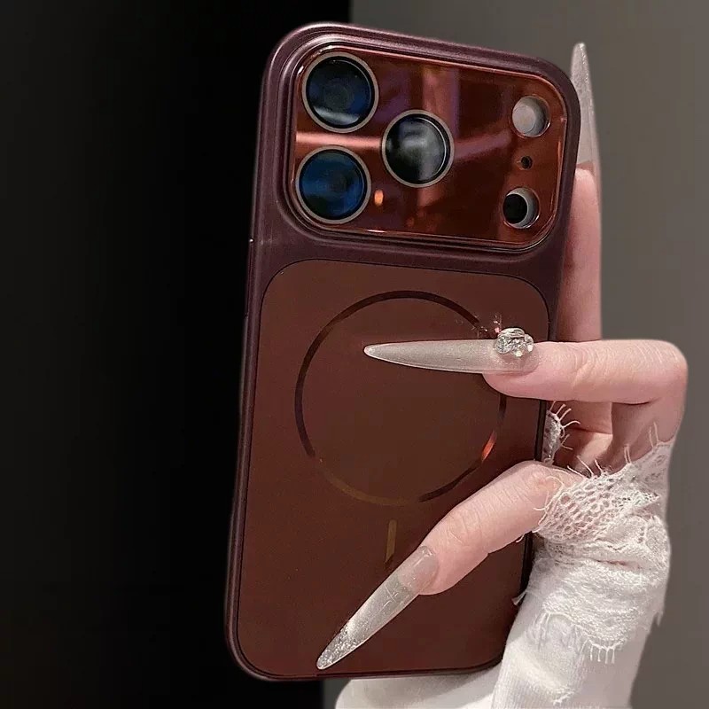 秒变大视窗流光磨砂适用于苹果手机壳新款iPhone18Promax磁吸充电17promax全包镜头膜16pm情侣款15防摔保护套