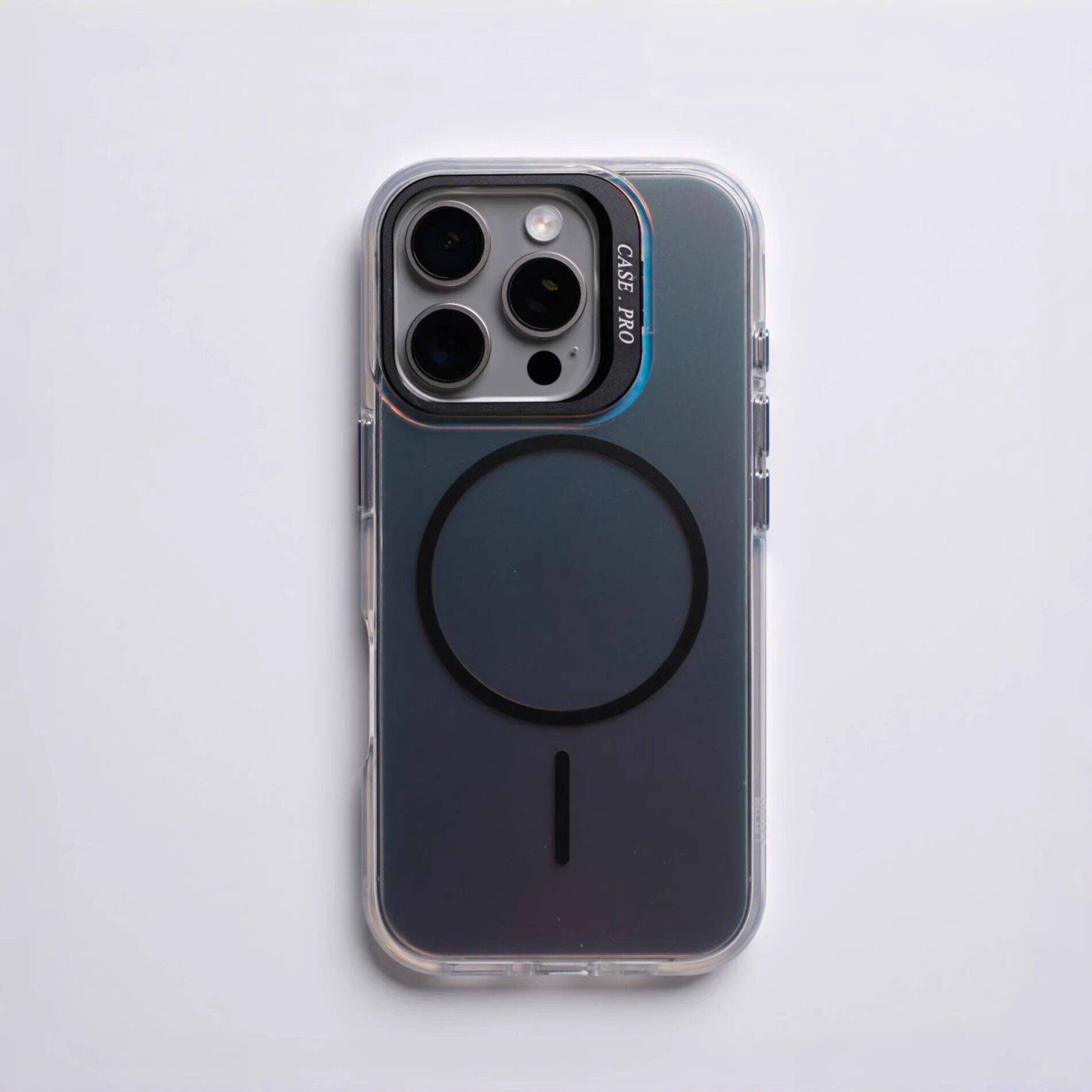 镜头隐形支架适用于苹果17手机壳新款iPhone17promax镭射渐变16Pro磁吸15Pro磨砂14情侣13全包12高级感保护套
