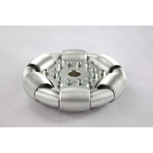 单片90°铝轮 100mm铝全向轮 wheels directional 14179S omni