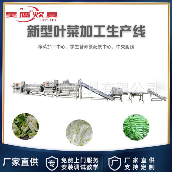 叶菜蔬菜清洗流水线预制菜加工生产设备全自动气泡清洗机净菜加工