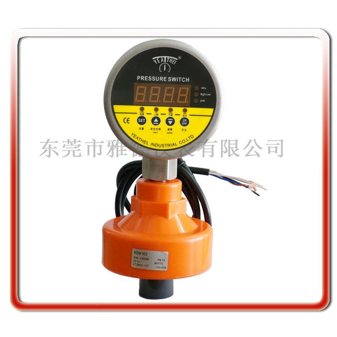 厂家直销PP隔膜式数显电接点压力表数字智能控制隔膜压力表
