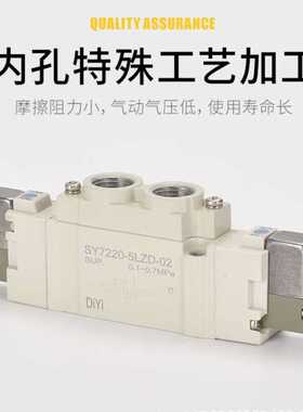 24V电磁阀SY5120-5loz-01电磁控制阀5220/5320-3/4/6线圈5LZD-C6