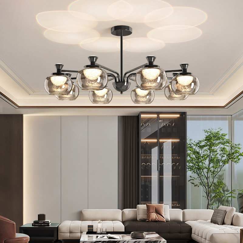 意式轻奢客厅吊灯现代简约感2025新款魔豆主灯具全屋套餐组合