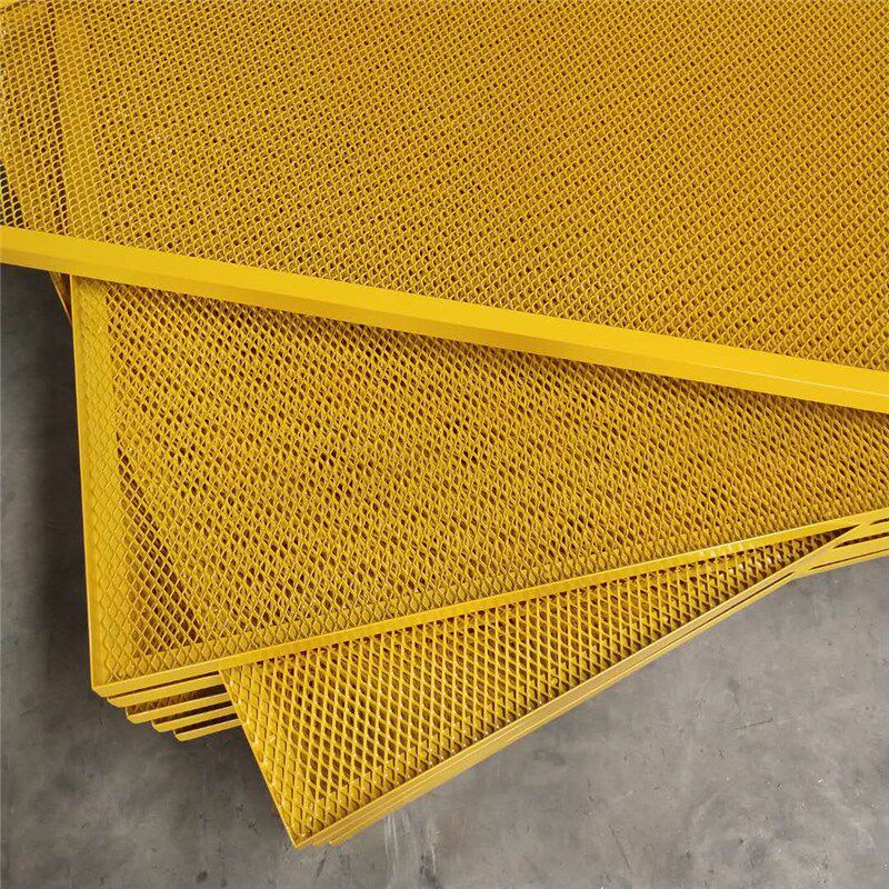 铝板网室内办公室吊顶黑色烤漆带边框金属装饰菱形拉伸网片