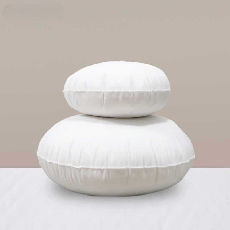 简约圆形抱枕芯沙发靠垫床上靠背汽车腰枕办公室十字绣抱枕内万百