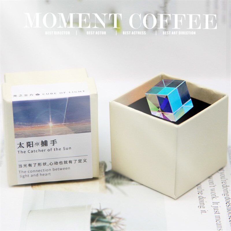 合色棱镜玻璃三棱镜光学玻璃凸透镜镜片镀膜小胶合透镜光之立方