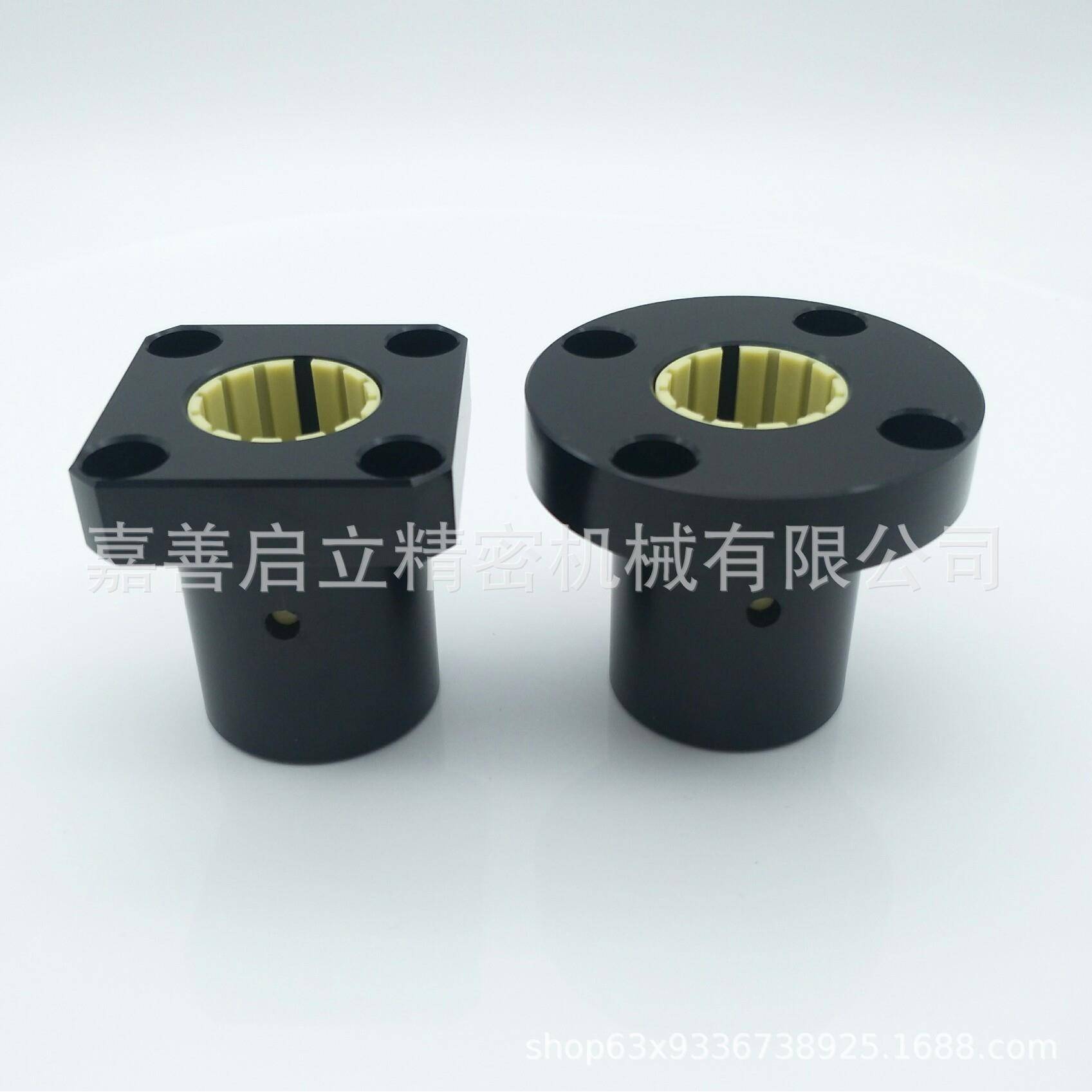 源厂家FJUM-0-130圆法兰型轴承g座iu587s易格斯工程塑料直线头轴