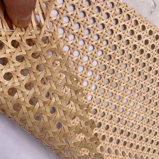 新款 编材料塑藤仿藤假藤料镂空眼笪525八孔六眼藤角编柜门饰面椅