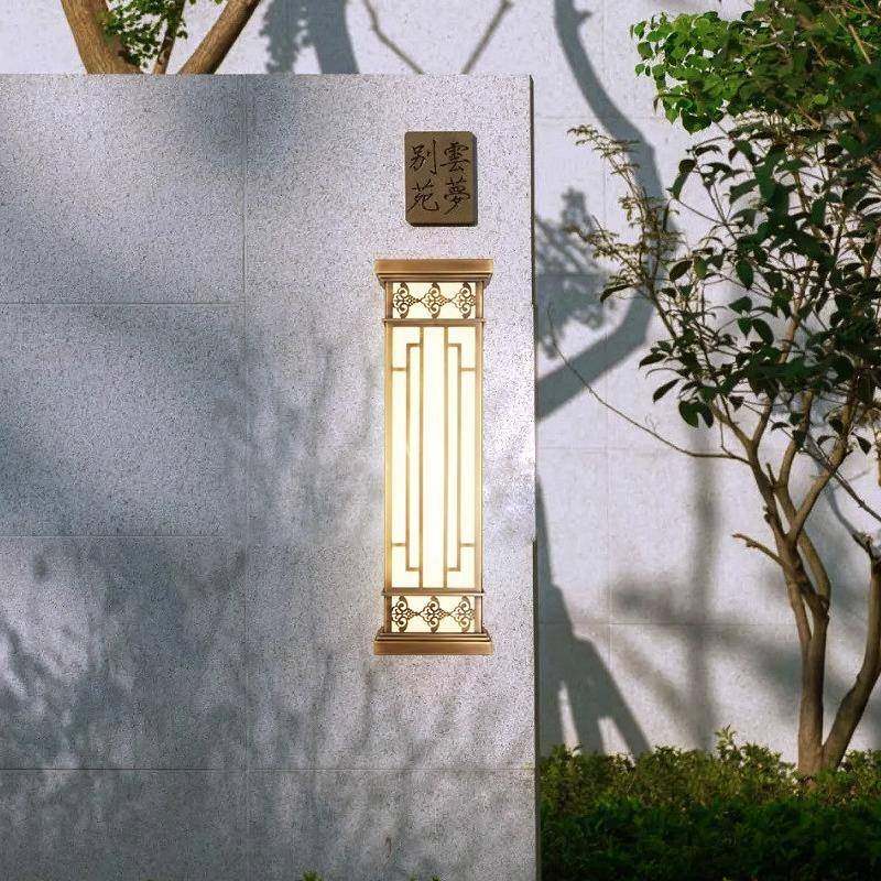 居惠别墅全外铜大工门MB363壁灯户酒店程庭院灯新中式仿云石长条,家装灯饰光源,户外壁灯,淘宝优惠券,粉丝福利购,淘宝优惠卷