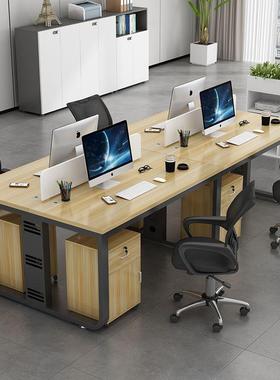 职员办座公桌员工工位电脑桌2/46/人/位卡组简约现代屏WS16544风工合作位