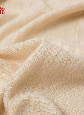 汉麻布料针麻织大面料春夏T恤麻料Hemp汉麻短服装1布80g大JZP麻袖