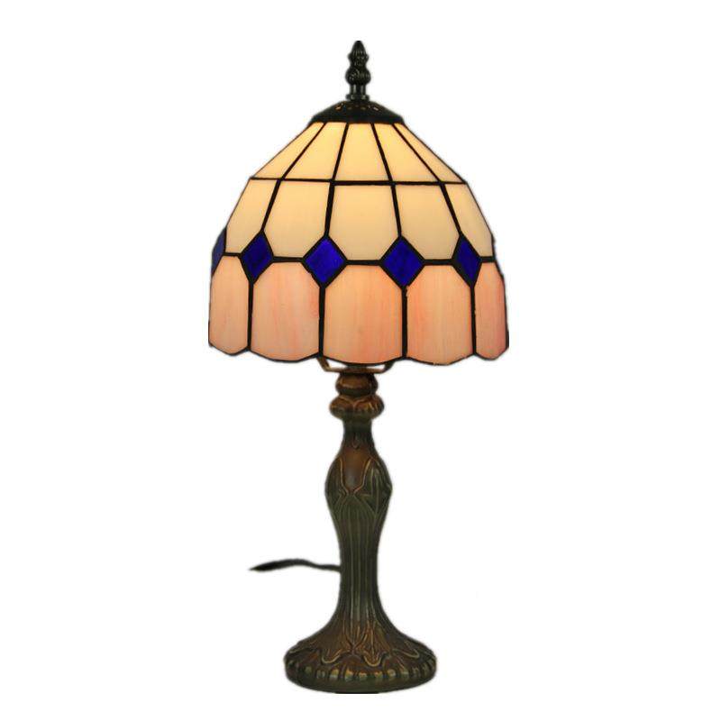 蒂LHJ-DD08凡尼灯具代台工厂现简约书房8寸绿色蓝护眼灯床头跨境