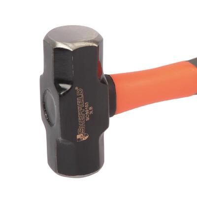 1S08906大铁防震纤维柄八角锤大锤子纤石锤工锤维S089102柄八角锤