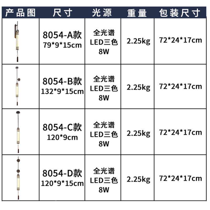 新中式壁灯室别墅头客厅电视墙仿云石壁壁灯卧室床107吊灯三内色