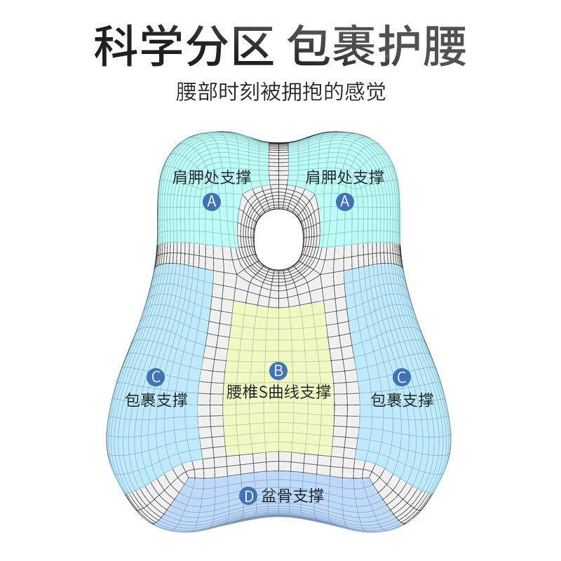 靠垫办腰公室腰靠垫LYK11170久坐护孕妇垫枕腰座椅腰靠枕车用记忆