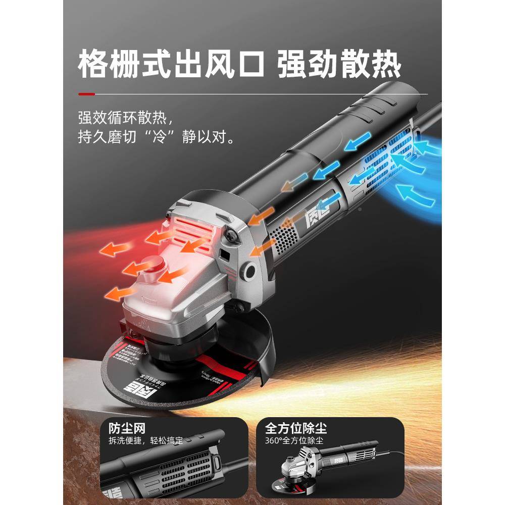 多功能磨机503打磨机抛光功率角手持电大动切割机磨光工机具