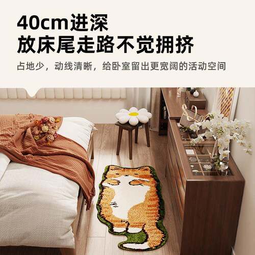 斗柜梳妆台一体卧约现代简化妆床桌尾室收DXR纳柜化妆台转角书桌