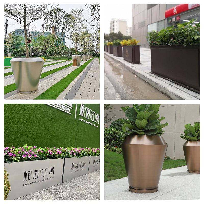 户外不锈花钢花箱铁艺隔断室组外摆花盆坛合成品花池花钵移875动,基础建材,脚轮/万向轮,淘宝优惠券,粉丝福利购,淘宝优惠卷