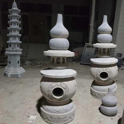 石灯石灯笼庭摆放摆中式院庭院草0069坪货灯现青石仿古石塔日式件