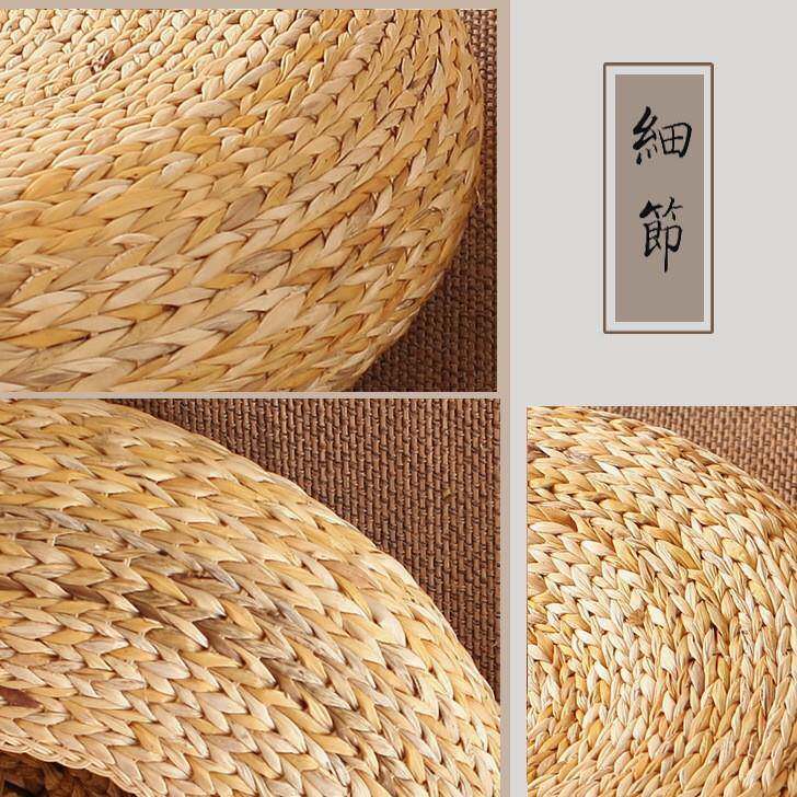作草编芭蕉叶蒲团榻榻米坐凳ADG坐飘窗民间手工制蔺草墩垫面草编
