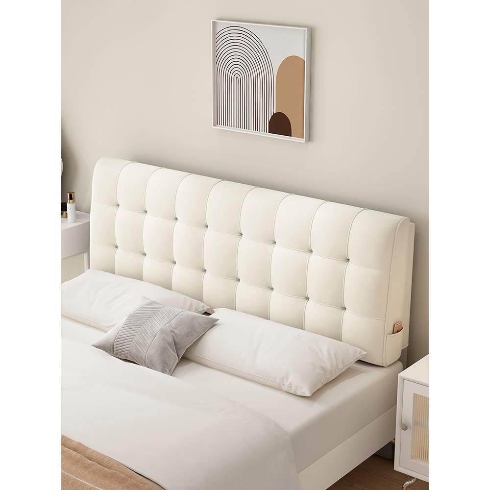 ?姵姿床软包靠榻榻米现代简约轻上奢床防撞改背造靠枕Fhhmrfmr靠