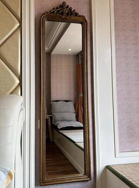 4I欧SMD804A式镜室法式复古雕穿衣镜卧花壁挂全身镜家用落地试衣