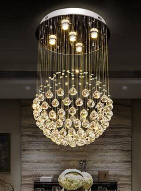 轻奢现代简约时尚餐厅餐DL吊灯吧灯台卧室E大753气复式客厅水晶吊