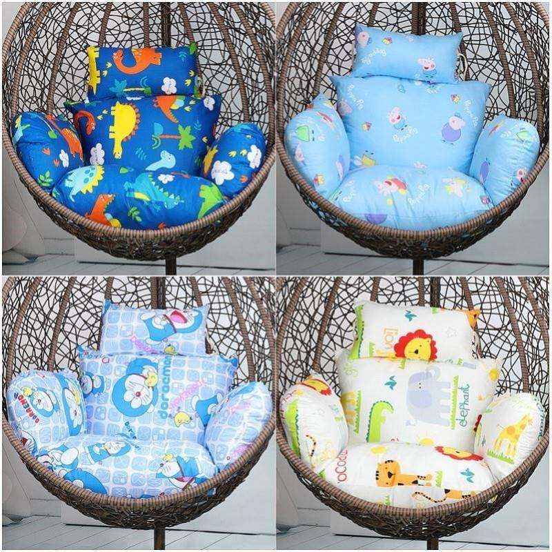 吊篮藤MOJ可靠垫单人换椅洗拆洗鸟巢春千垫子垫吊椅藤椅吊兰坐垫