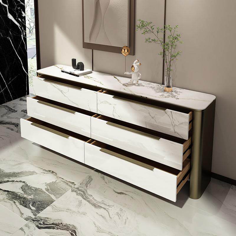 GIT20卧24新意式斗柜款卧室主床尾柜视柜岩板电轻奢客厅储物柜