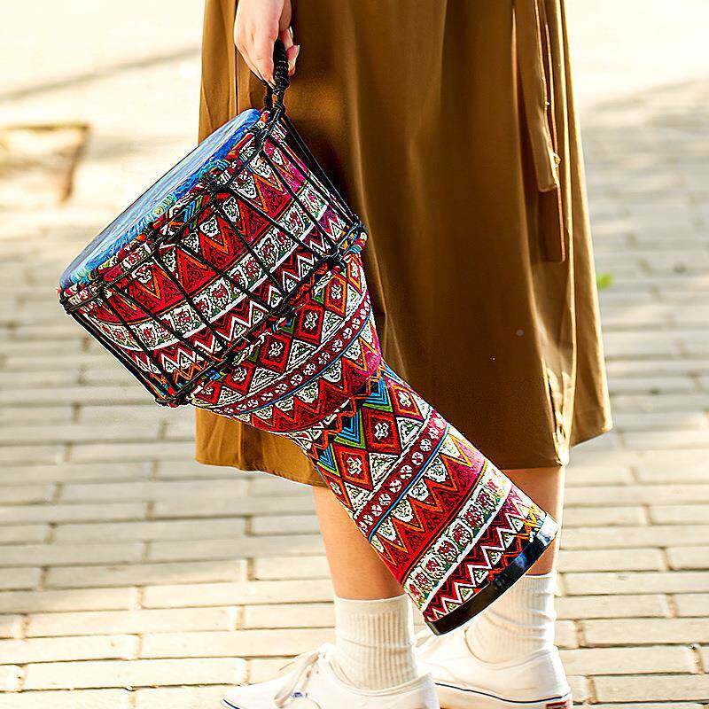 调S8PVC非洲鼓8寸0寸儿童成人初学合成皮免音碳纤维幼1DBP儿N园手