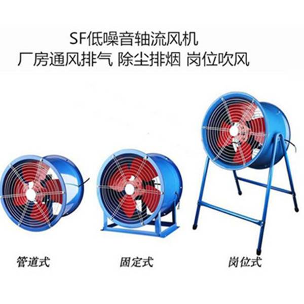 SF3-4R低噪音轴流风机180W排通风机铜芯220V单相管道岗位式380V