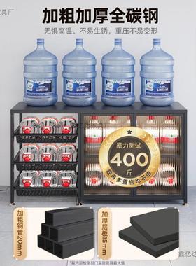 房置物架落XYD10181地层碗碟收纳柜多功能橱柜家用带门厨蔬多篮子