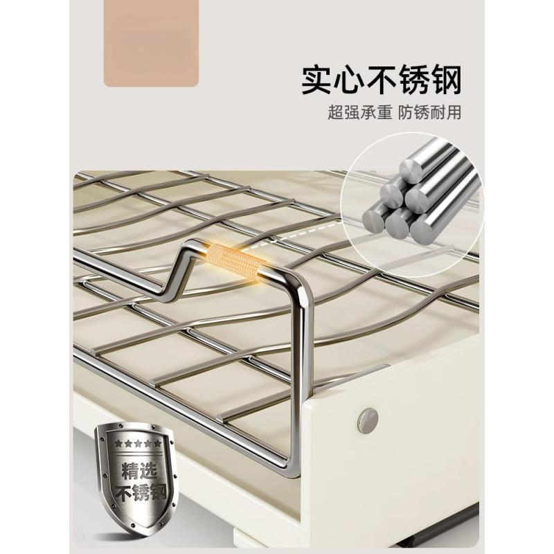厨房不锈钢碗收纳橱屉柜内抽拉式沥jcZEXZGe水碗架盘子架置物架碟