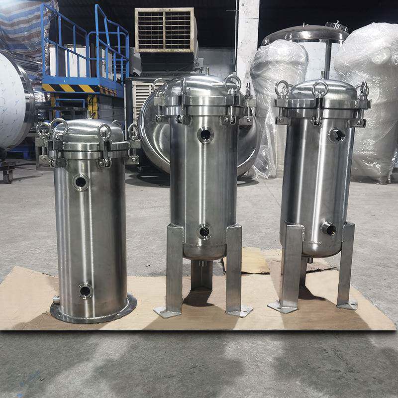 深圳浩然34不锈钢AMO50G高兴压袋式过滤1器工厂废水污水过滤处理