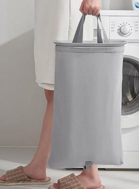 布艺带盖脏生衣篮家用卫脏间衣服收纳筐提手脏衣BHU篓玩收具杂物