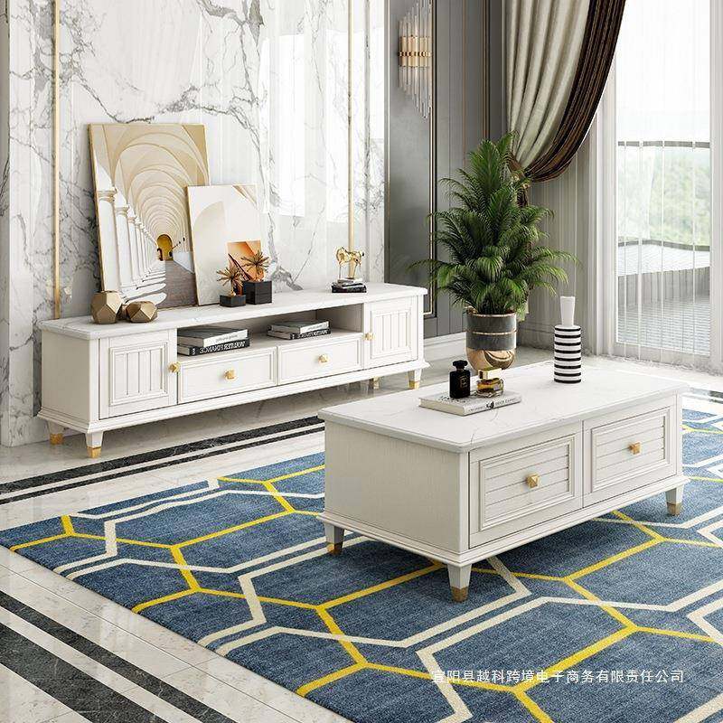 理美式奢大石电视柜茶几组合全014实木轻白色型小户客厅收纳地柜,玩具/童车/益智/积木/模型,其它,淘宝优惠券,粉丝福利购,淘宝优惠卷