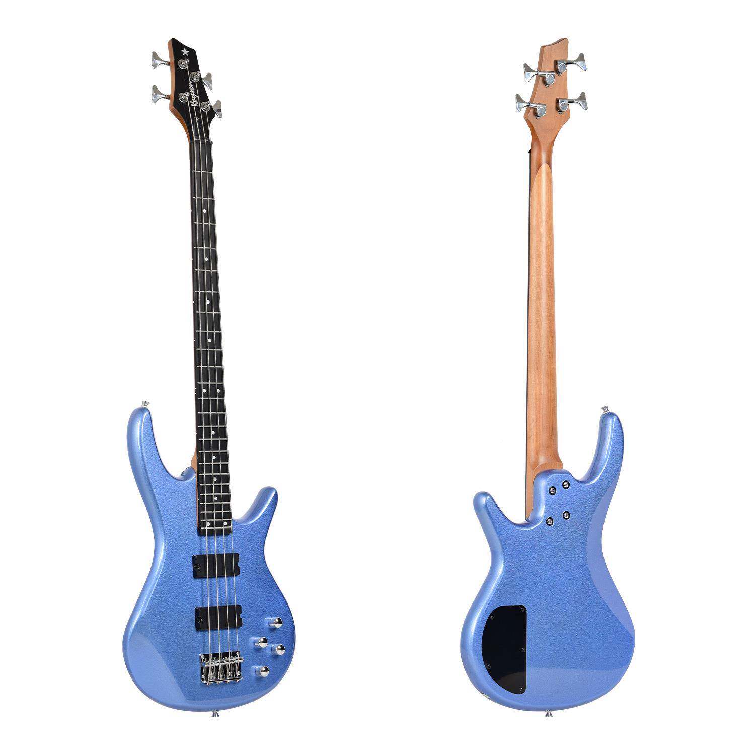 新款BASS贝斯枫木低音他杨木琴体碳4弦化电贝斯KIB200吉初学者入