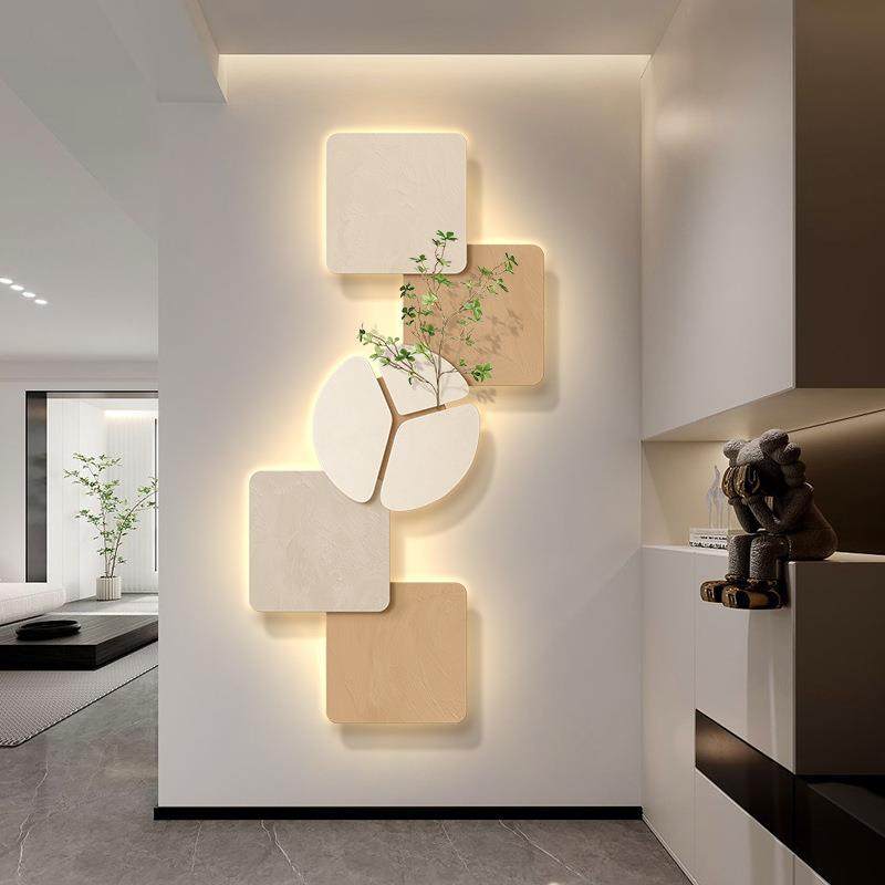 玄关装饰画l入d户正对门壁e画灯画绿植客厅走廊挂PGC过道进门墙上 - 封面