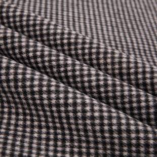 现货870g千鸟毛格80羊鸟双面AB面格纹呢呢面料千格毛大ONK衣布料