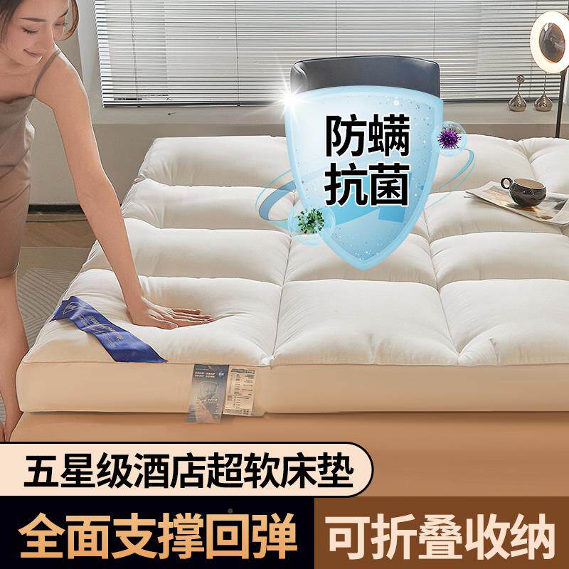 星级店用磨床垫超软垫子家用酒磨毛立体垫被学生宿褥舍床垫床褥毛