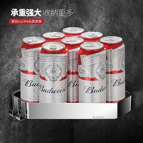 免打孔室置房物架304不锈钢淋浴卫角生间厕所三角架转收纳FLL浴新