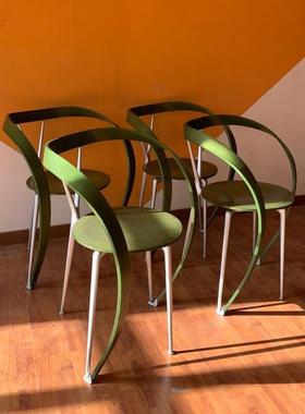 2I意厅式e简约人re7253vrse客厅餐扶手餐椅轻奢接待异形单休闲飘