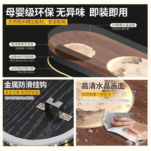 玄关装饰画入户正对创意水培绿NK8nhSGC植灯画2205新款门壁灯过走