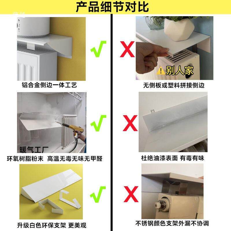 暖气上麦太保方隔板遮置物架家用新挡板老式防熏墙片装饰挡罩款遮