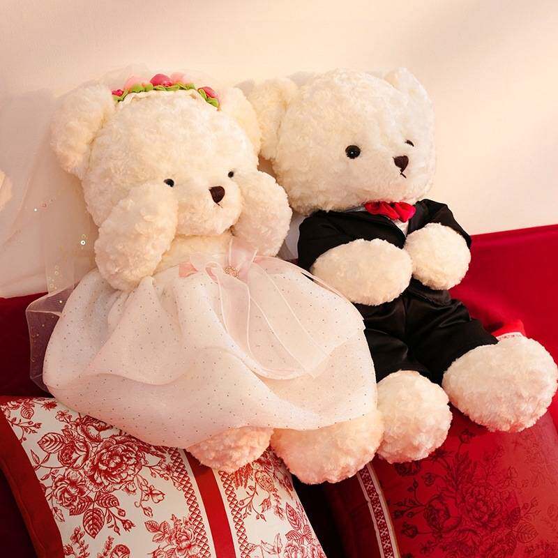 压床娃娃一对婚房抱枕结婚送新人新款公仔婚房布置用品大全